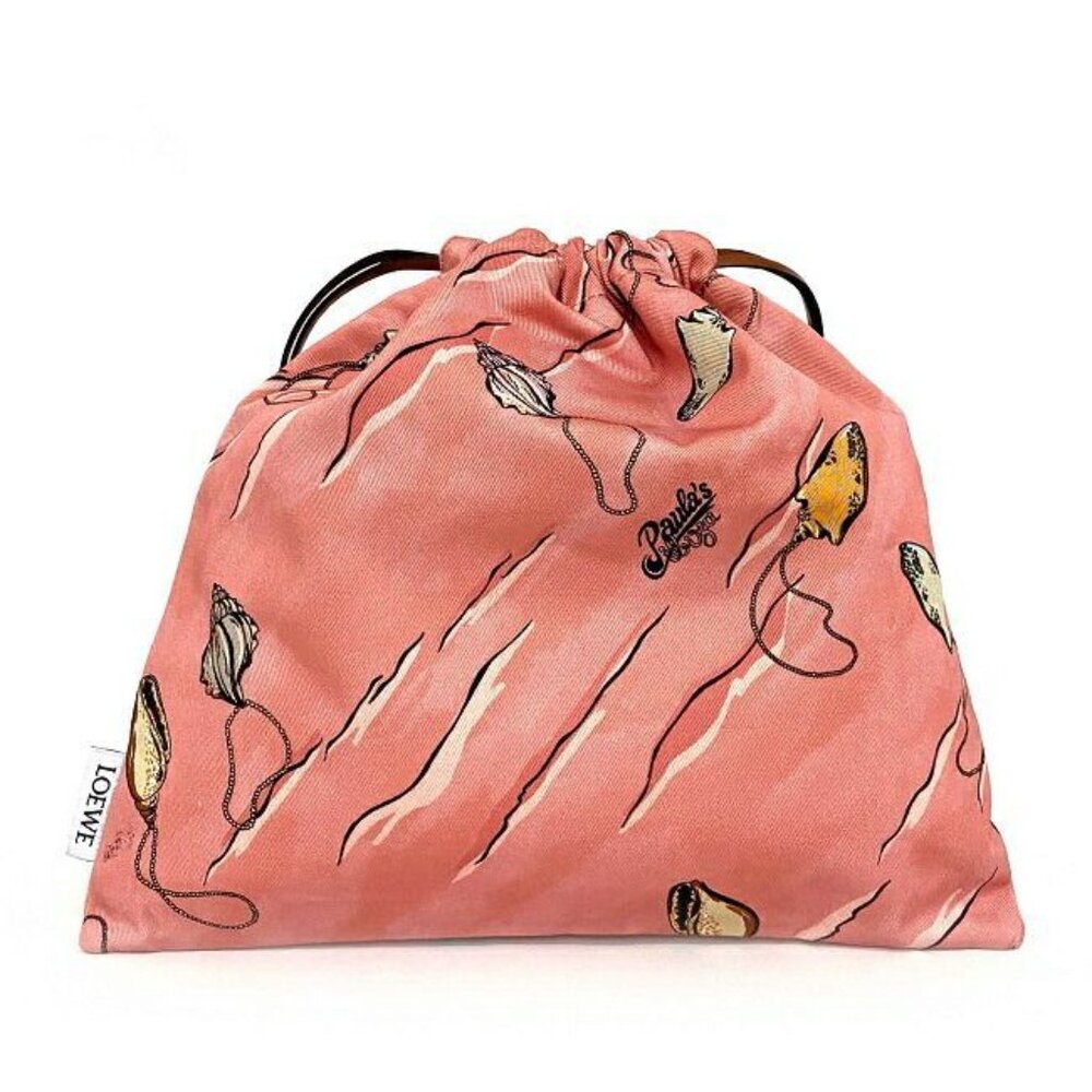 Loewe Draw String Pouch Draw String Rings Pink Mu… - image 2